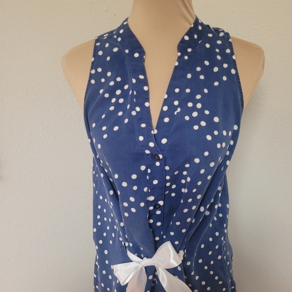 Anthro Porridge Polka Dot Dress With Front Tie - Picture 2 of 6